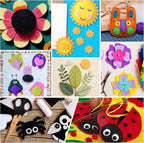 HaoFeiJH 6 Rolls 8"x20" Soft Felt Fabric Sheets, 1.6mm Thick, and Projects - Image 5