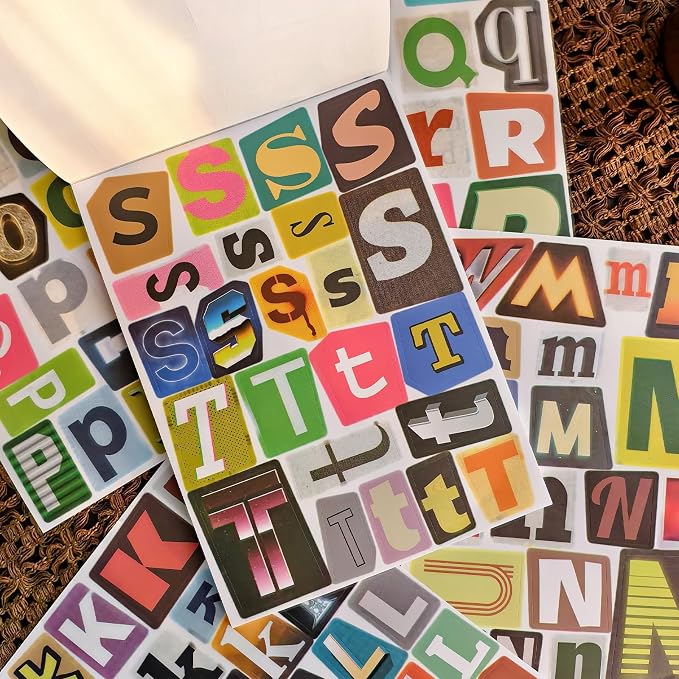 Retro Alphabet Letter Stickers Book - Image 8
