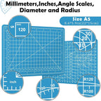 A5 Small Self Healing Cutting Mat, 8in x 6in Double Sided Thickened Sewing Mat - Image 2