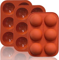 Lerykin 6 Holes Medium Semi Sphere Silicone Molds, 3 Packs Half Sphere Silicone by Lerykin