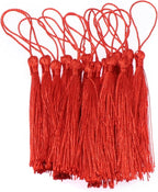 VAPKER 100 Pieces Red Tassels 13cm/5-Inch Silky Handmade Soft Tassels Floss - Image 5
