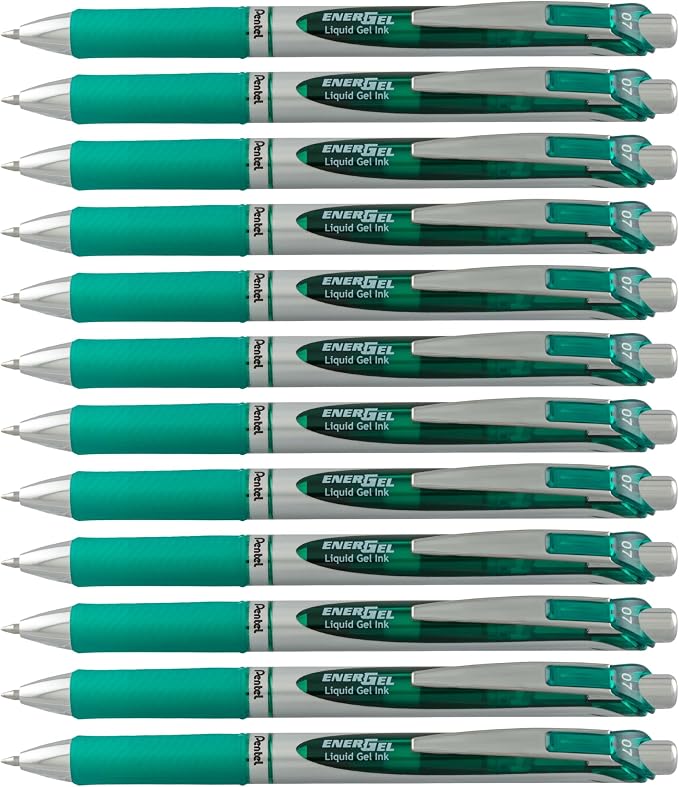 Pentel EnerGel RTX Liquid Gel Ink Pen, Metal Tip, Box of 12 by PentelofAmerica