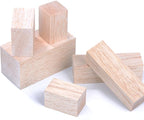 Sumind 12 Pcs Balsa Blocks for Carving 4 Sizes Whittling Wood Carving Kit for - Image 4