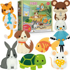Craftorama Sewing Kit for Kids, Fun and Educational Pets Craft Set for Boys and by Craftorama