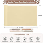 KING MOUNTAIN Leather Repair Patch, 12 x 60 Inches Self-Adhesive Repair Tape - Image 4