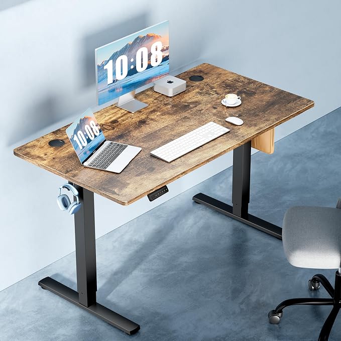 DUMOS 40 Inch Electric Standing Desk Height Adjustable, Sit to Stand Up - Image 2
