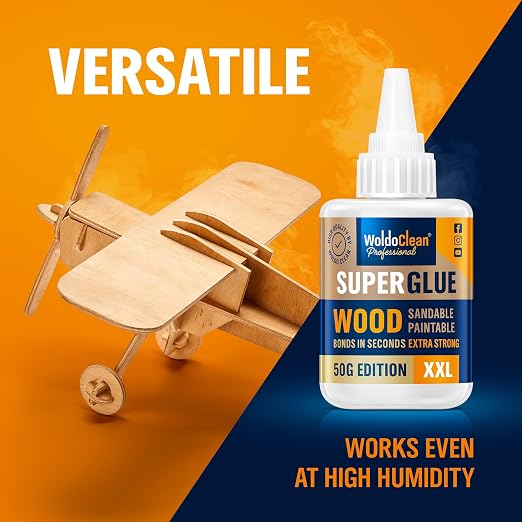 WoldoClean Super Glue for Wood 50g Extra Strong Gel - Image 3