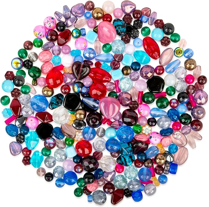 One Pound Assorted Glass Beads for Jewelry Making, DIY Lamp Work, Arts and - Image 6
