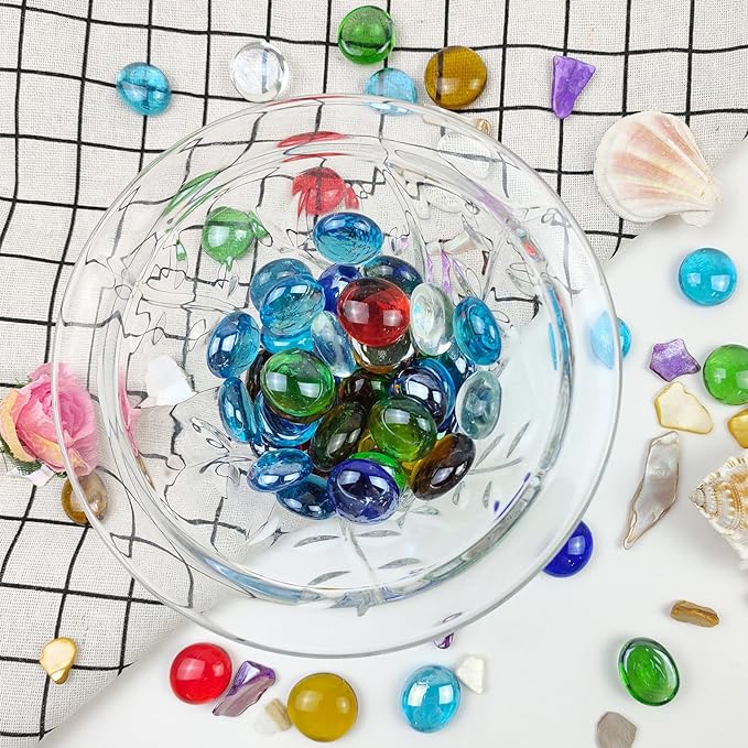 FANTIAN 50 Pcs Flat Glass Marbles - Image 5