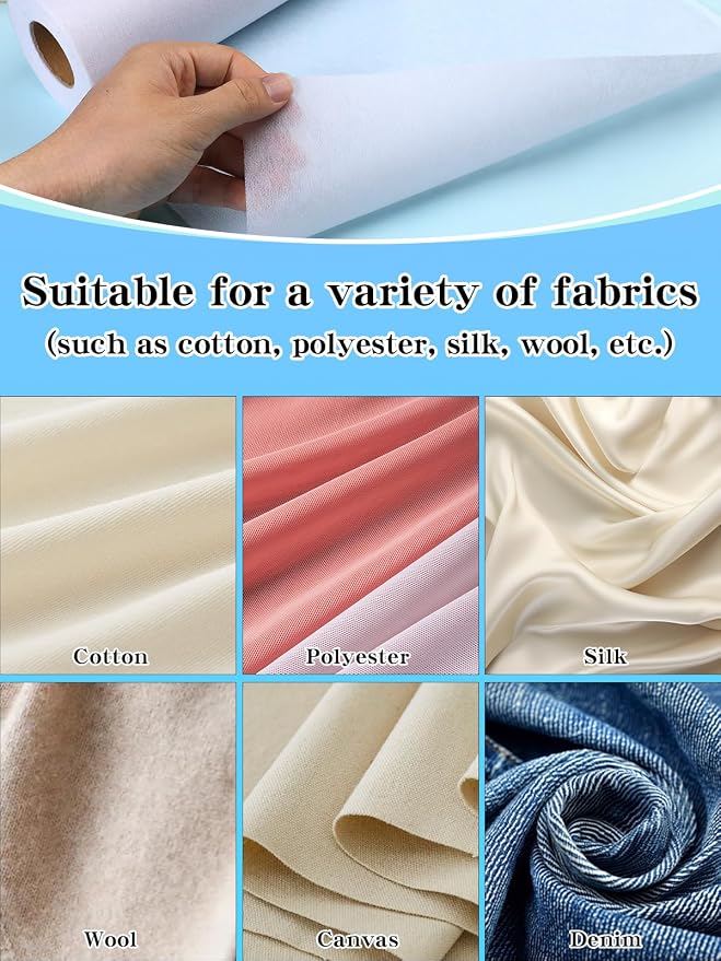 White Lightweight Fusible Interfacing - Image 6