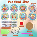 ijbnhd Mandala Diamond Painting Coasters Kit - Image 3