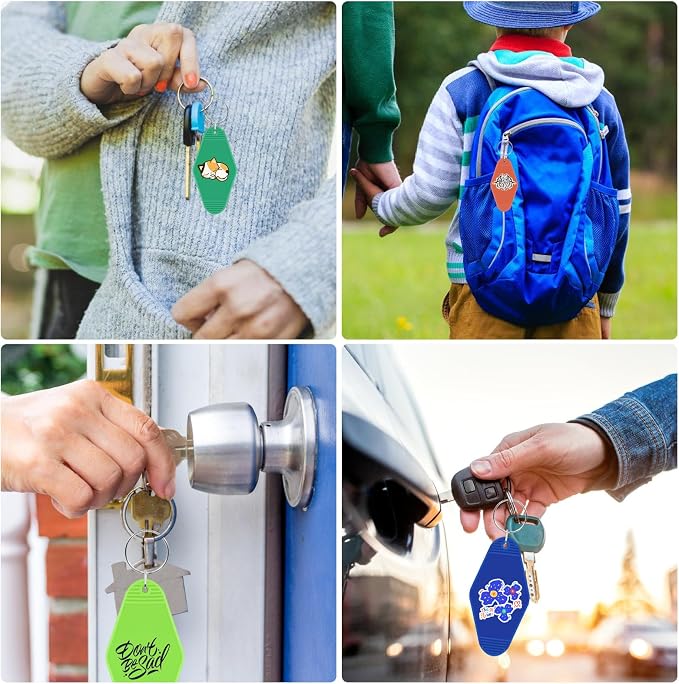 LOTMER 20/30/40/80 PCS Hotel Keychain Blank - Image 7