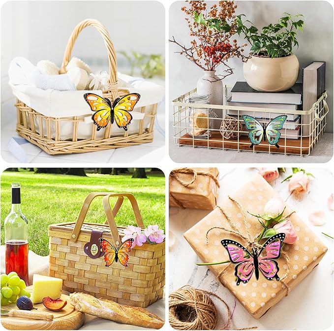 36PCS Wooden Hollow Butterfly Ornaments to Paint, 6 Styles DIY Blank Unfinished - Image 5