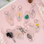 Yoption 50pcs Blank Motel Keychain Bulk - Image 2