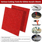 Glitter Acrylic Sheets 12 x 12 inch 1/8" Thick - Image 4