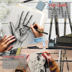 PANDAFLY Drawing Sketching Pencil Set, 20 Piece, 4H-14B Graphite Pencils | Pro - Image 5