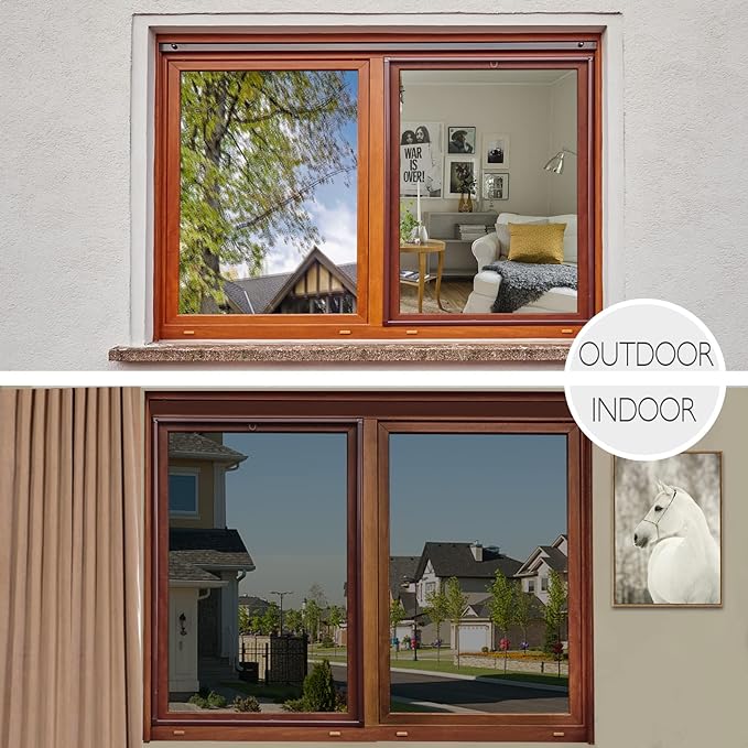 HIDBEA One Way Privacy Window Film, Daytime Mirror Reflective Heat Control UV - Image 7