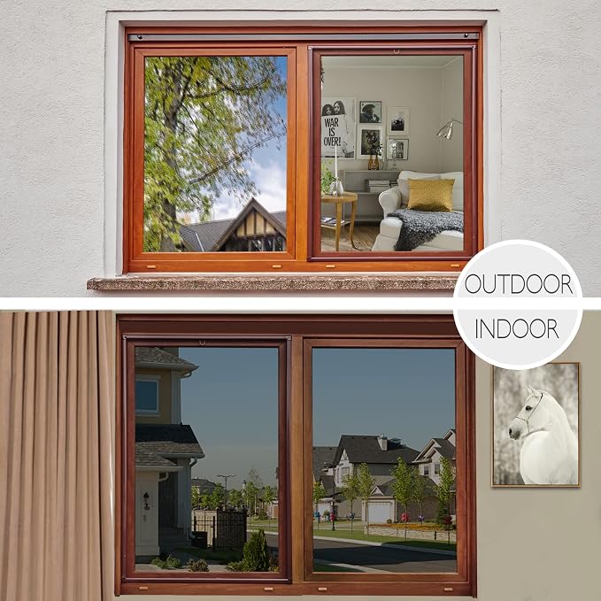 HIDBEA One Way Privacy Window Film, Daytime Mirror Reflective Heat Control UV - Image 7