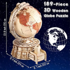 Elcoho 189-Piece 3D Wooden Globe Puzzle - Image 4