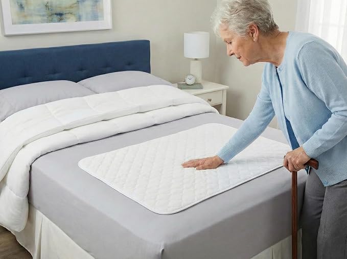 RMS Ultra Soft 4-Layer Washable and Reusable Incontinence Bed Pad - Image 3