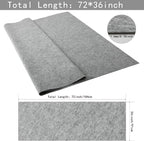 HaoFeijh Grey Felt Fabric 72 * 36 Inch Wide 1.6mm, Fabric Sheets Soft Woven - Image 2
