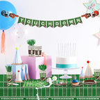 171 PCS Football Party Supplies Kit, Disposable Tableware Plates Napkins Cups - Image 5