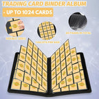 Trading Card Binder 16 Pocket, Foalgo PU Cover Card Binder - Image 4