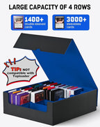 ZLCA Card Storage Box for MTG PTCG, Commander Deck Box Holds 3200+ Cards - Image 2