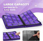 Trading Card Binder with 9 Side Loading Pocket Card Album Hold Up to 540 Cards - Image 3