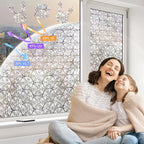 KESPEN Frosted Glass Window Privacy Film, Decorative Frost Window Clings - Image 2