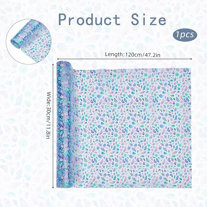 Printed TPU Jelly Faux Leather Fabric, 47.2 x 11.8 Inch Transparent Clear Jelly - Image 2