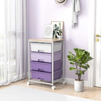 Utility Cart with 4 Drawers, Rolling Storage Cart with Drawers, Storage Rolling - Image 2