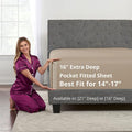 Kids Twin XL Fitted Sheet Real 16' Deep Pockets Fit Perfectly 14'18' Mattress & by DeaLuxeBedding