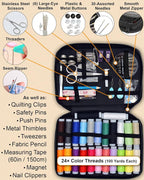 Vellostar Sewing Kit for Adults & Beginners – Portable Needle & Thread Travel - Image 3