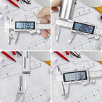 Digital Caliper Measuring Tool, IP54 Waterproof Stainless Steel Vernier Caliper - Image 7