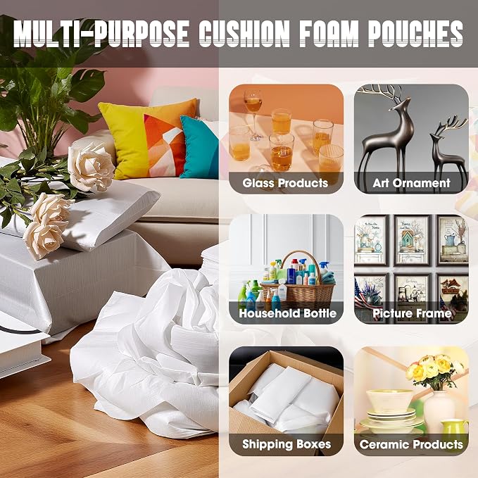 EPHECH 100PCS 12" x 16" Cushion Foam Pouches - Image 6