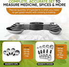 Spring Chef Magnetic Measuring Cups & Spoons Set of 9 - Image 6