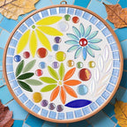 Yoption Petal Mosaic Tiles for Crafts, 200g Flower Leaf Ceramic Tiles Pieces - Image 2
