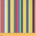 Colorful Stripes Fabric by The Yard, Mexican Style Soft Flannel Polyester No by CastleFairy