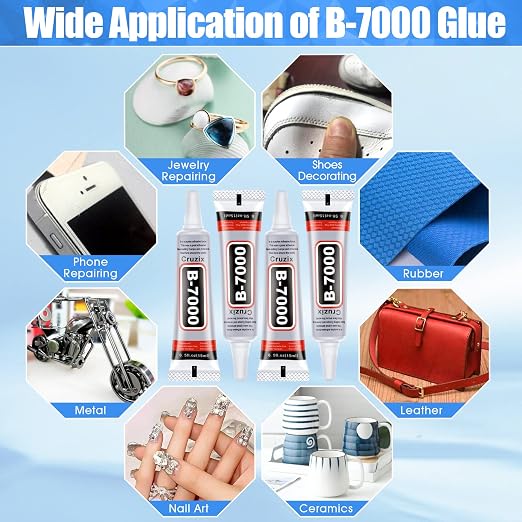 B-7000 Glue Clear for Rhinestone Crafts, Jewelry and Bead Adhesive B7000 Semi - Image 4