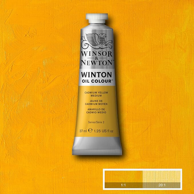 Winsor & Newton Winton Oil Color, 37ml Tube, Cadmium Yellow Medium - Image 3
