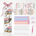 Qrhky Acrylic Bookmark Blanks, 1.37x5.5 Clear Acrylic Bookmarks, UV DTF Decals by Qrhky