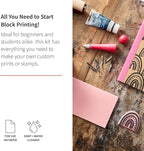 Speedball 3471 Super Value Block Printing Starter Kit – Includes Ink, Lino - Image 2