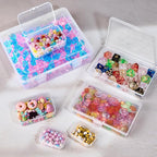 7 Pack Mixed Sizes Rectangular Mini Plastic Containers Clear Plastic Storage - Image 6