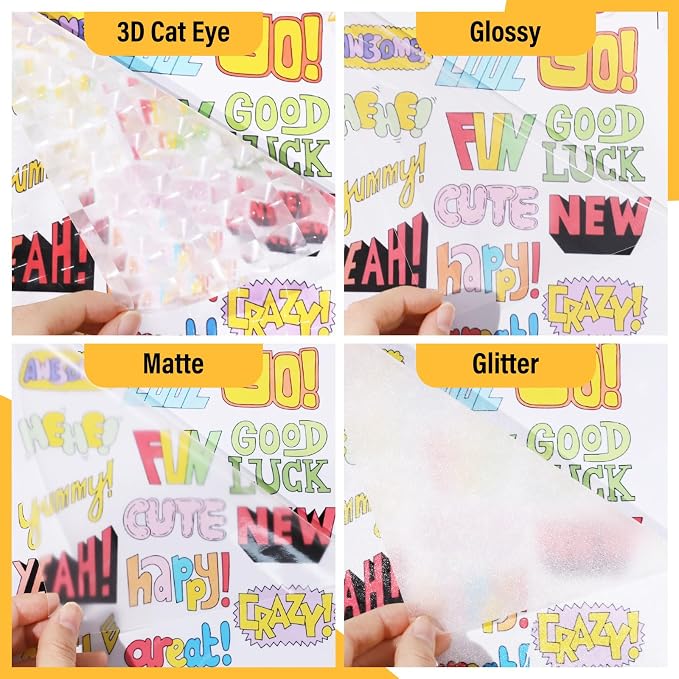 TECKWRAP Laminating Sheets Clear Vinyl Laminate Sheets Sticker Paper - Image 3