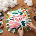 Chunful 6 Sets Christian Tied Pillow Craft Kit Religious Bible Be Still and - Image 3