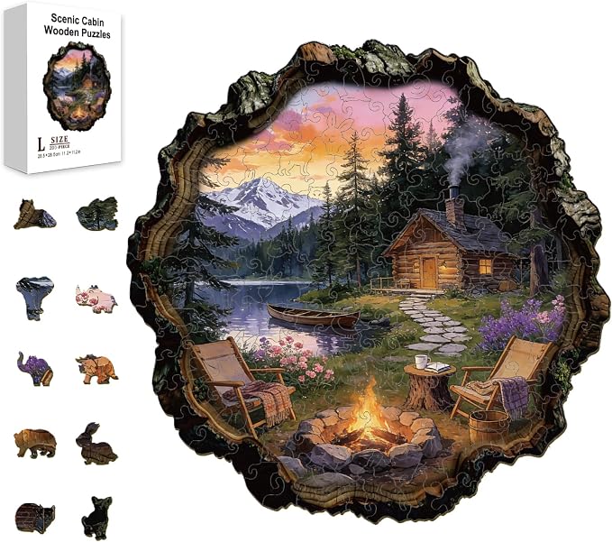 200pcs Wooden Puzzles for Adults Unique Animal Shaped Pieces Colorful Funny by Unknown