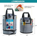 MYBAGZING Expandable Crochet Bag-Knitting Bag Yarn Storage Yarn's Organizer and - Image 4