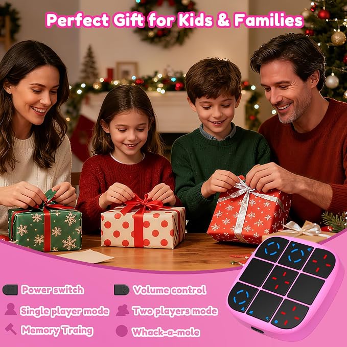 KOQQQ Rechargeable Tic-Tac-Toe Bolt Game, Upgraded 4-in-1 Handheld Puzzle - Image 7