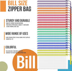 24pcs Mesh Zipper Pouch Bags 9.3 x 4.7 Inches, 8 Color Small Clear Pouches Bulk - Image 7
